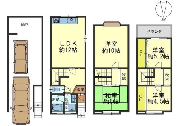 京都市山科区東野南井ノ上町の中古一戸建