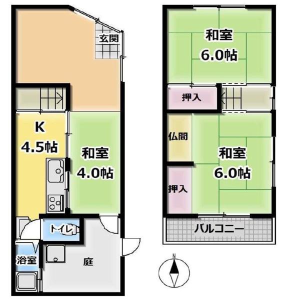 京都市山科区大宅神納町の中古一戸建
