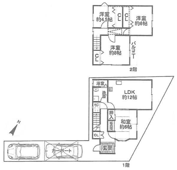 城陽市枇杷庄大三戸の中古一戸建て