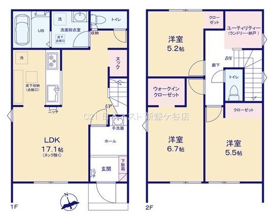 鎌ケ谷市南初富２丁目の新築一戸建