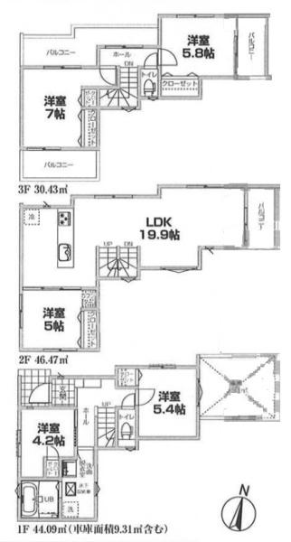 葛飾区堀切６丁目の新築一戸建