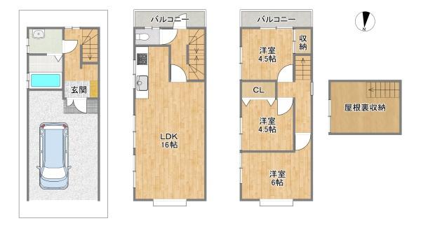 四條畷市雁屋北町の中古一戸建て
