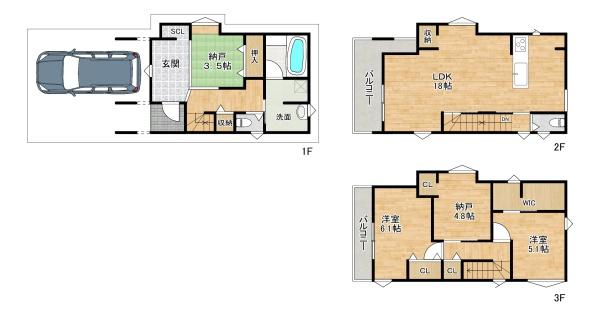 大東市幸町の中古一戸建