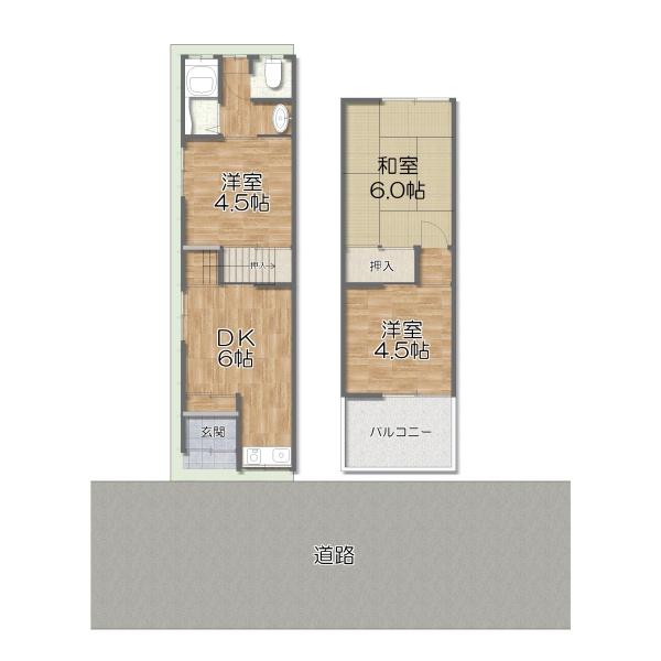 大東市北条２丁目の中古テラスハウス