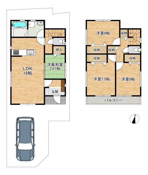 交野市私市４丁目の新築一戸建