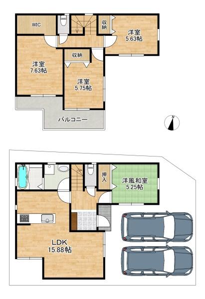 交野市青山２丁目の新築一戸建