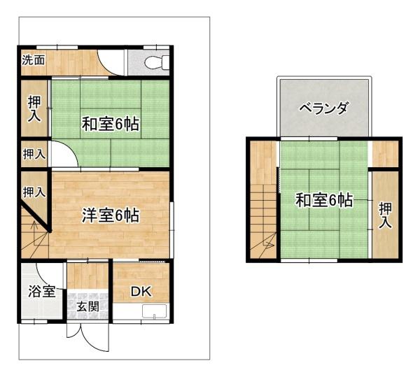 大東市北条６丁目の中古テラスハウス