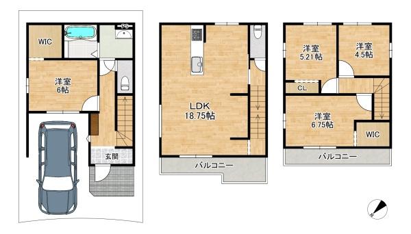大東市諸福２丁目の新築一戸建