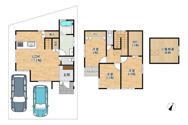 交野市私部１丁目の新築一戸建