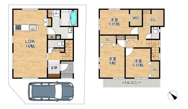 交野市私部４丁目の新築一戸建