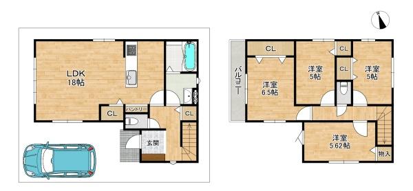 交野市倉治2丁目の新築一戸建