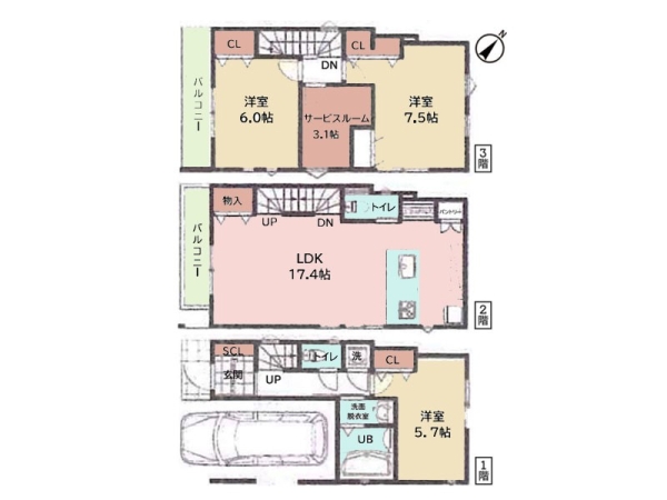 横浜市港南区野庭町　中古一戸建て
