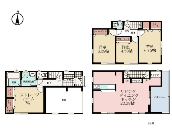 横浜市鶴見区朝日町２丁目　新築一戸建て