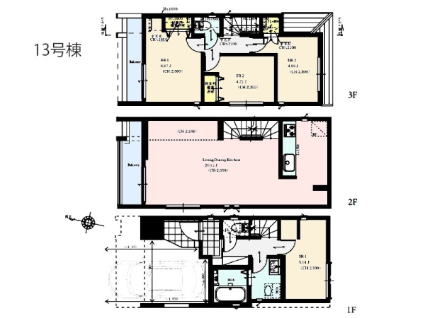 横浜市都筑区茅ケ崎南１丁目　新築一戸建て