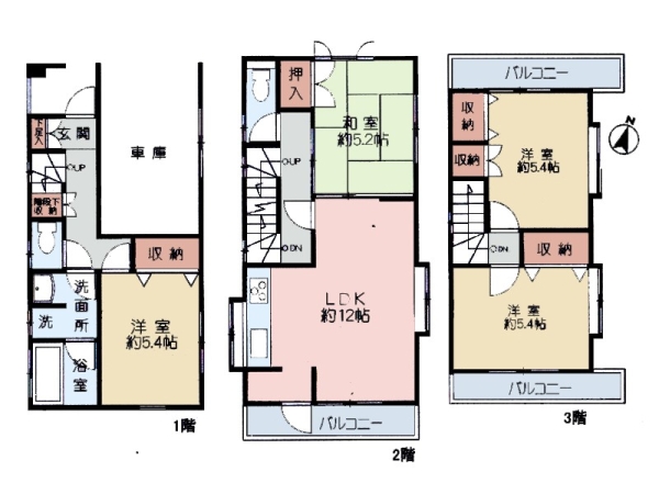 川崎市宮前区平２丁目　中古一戸建て