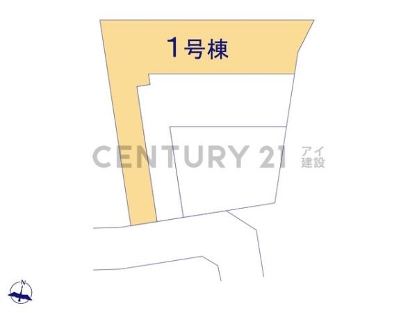 横浜市港南区港南5丁目 新築一戸建て(区画図)