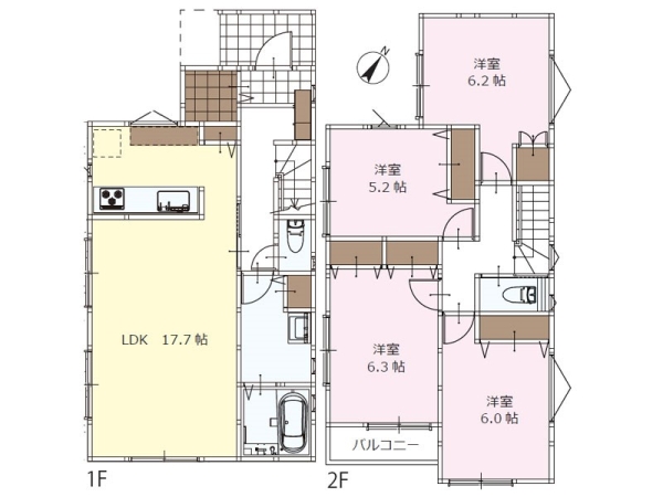 横浜市神奈川区三ツ沢上町　新築一戸建て