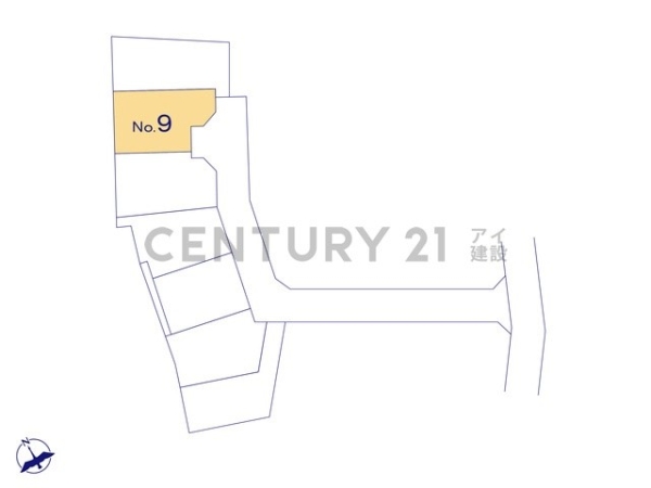 横浜市保土ケ谷区仏向町 新築一戸建て(区画図)