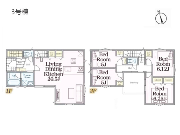 横浜市鶴見区北寺尾７丁目　新築一戸建て