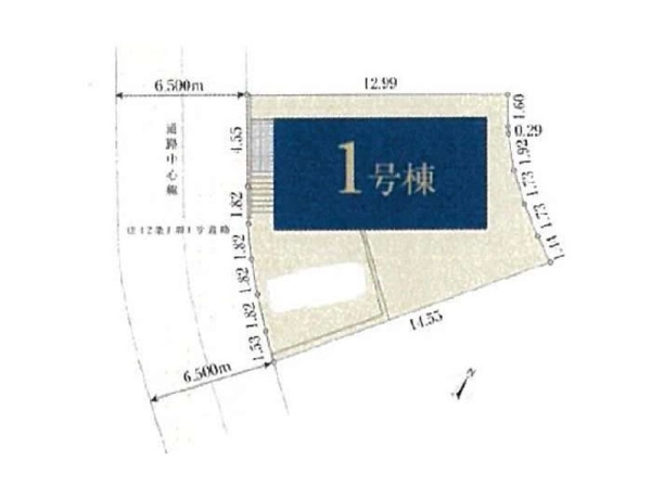 横浜市青葉区市ケ尾町 新築一戸建て(区画図)