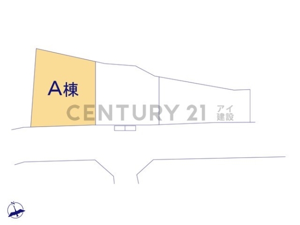 横浜市緑区北八朔町 新築一戸建て(区画図)
