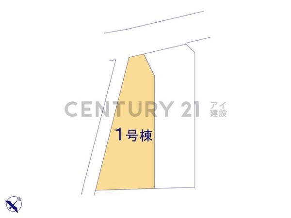 横浜市旭区市沢町 新築一戸建て(区画図)