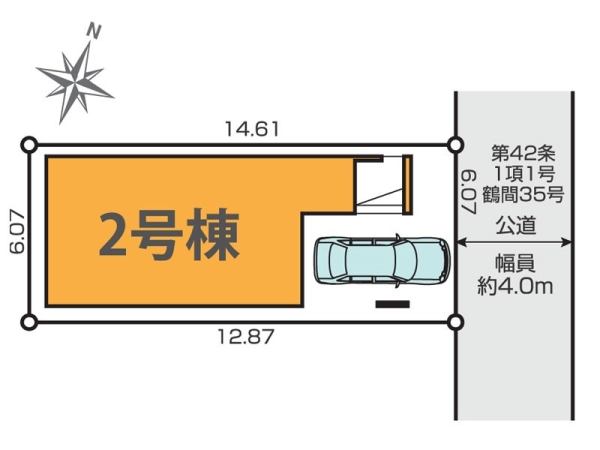 大和市鶴間1丁目 新築一戸建て(区画図)