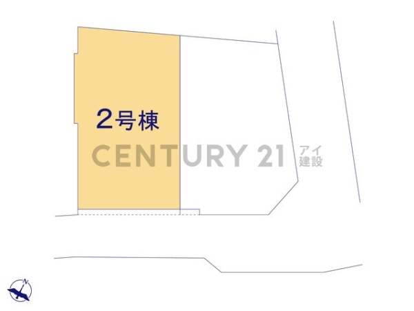 横浜市旭区上白根2丁目 新築一戸建て(区画図)