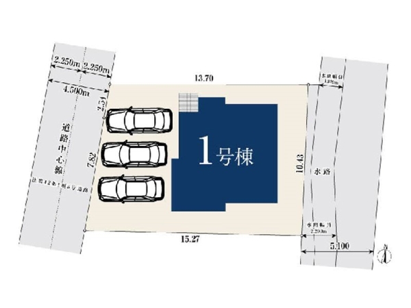 横浜市旭区上白根2丁目 新築一戸建て(区画図)