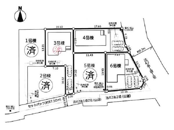 大和市上和田 新築一戸建て(区画図)