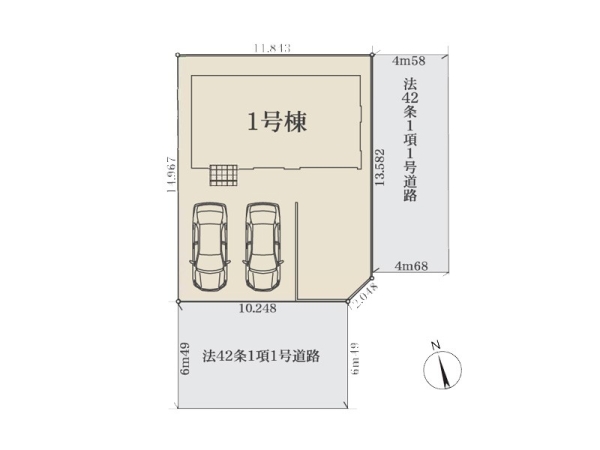 横浜市瀬谷区南瀬谷1丁目 新築一戸建て(区画図)