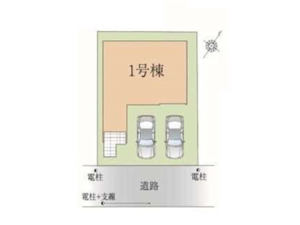 横浜市南区永田北2丁目 新築一戸建て(区画図)