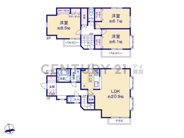 川崎市多摩区栗谷２丁目　中古一戸建て