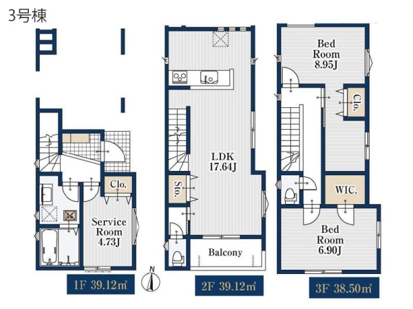 横浜市鶴見区仲通１丁目　新築一戸建て