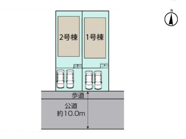 町田市成瀬台2丁目 新築一戸建て(区画図)