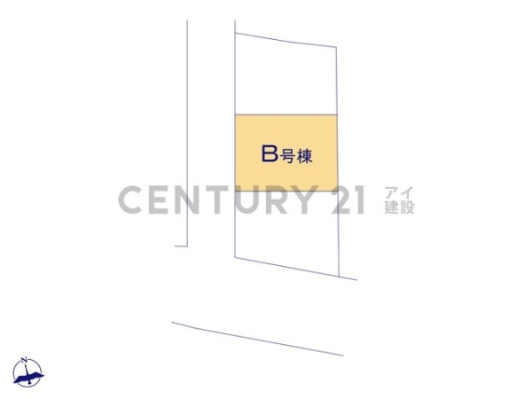 横浜市西区東久保町 新築一戸建て(区画図)