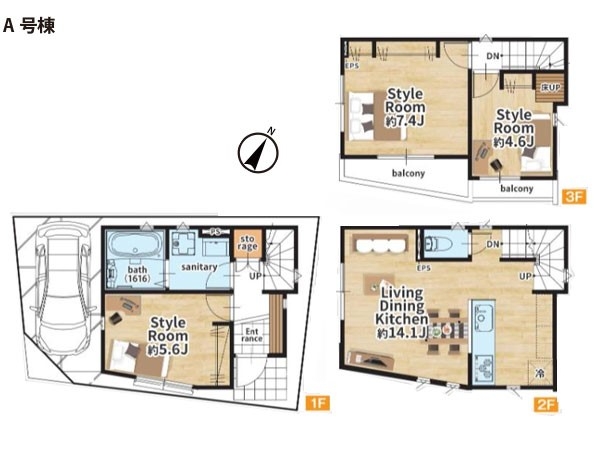 横浜市西区藤棚町２丁目　新築一戸建て