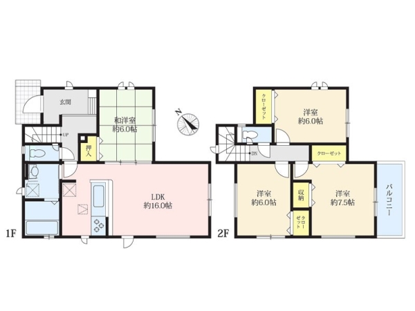 海老名市上今泉５丁目　新築一戸建て