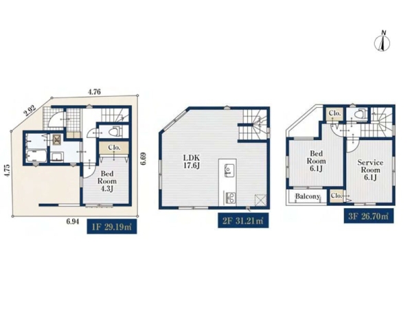 川崎市中原区小杉御殿町2丁目 新築一戸建て