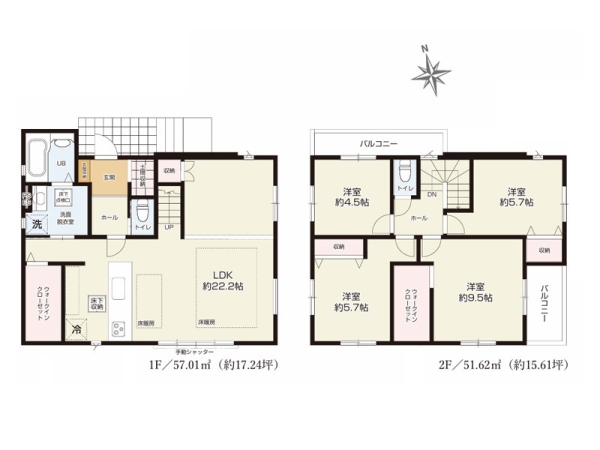 川崎市麻生区東百合丘４丁目　新築一戸建て