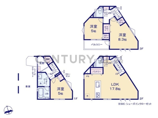 横浜市西区境之谷　新築一戸建て