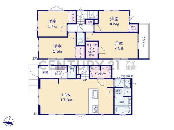 川崎市高津区蟹ケ谷　新築一戸建て