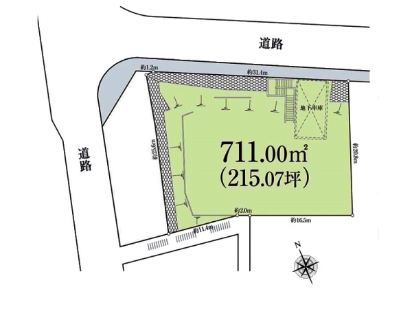 横浜市港南区下永谷１丁目の土地