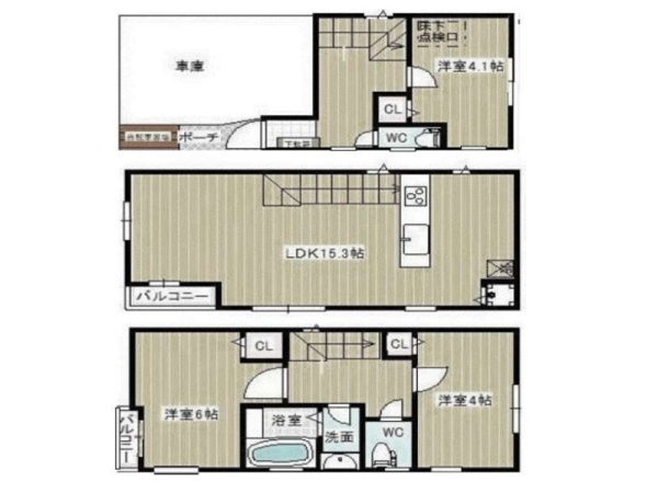横浜市南区中村町４丁目　中古一戸建て