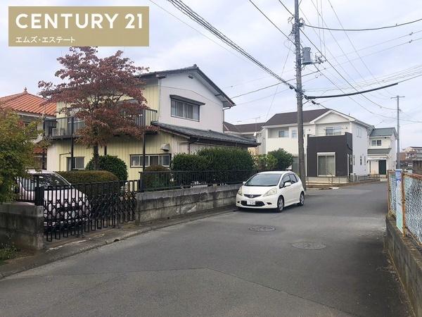 水戸市赤塚1丁目の土地(前面道路含む現地写真)