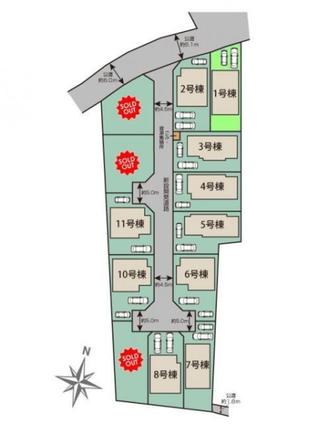 相模原市南区磯部　新築分譲住宅　1号棟