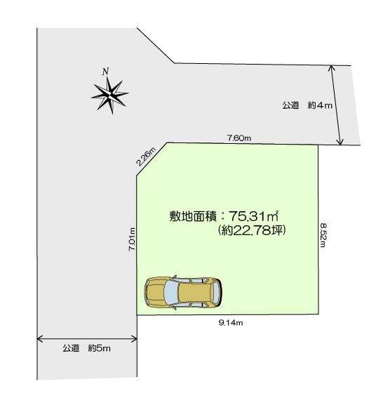 綾瀬市上土棚北3丁目　売地