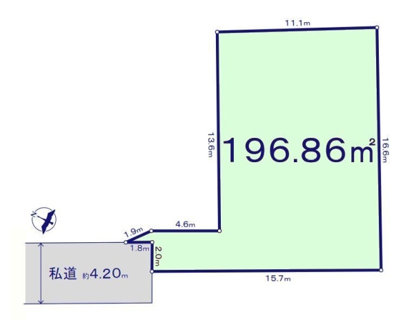 大和市上草柳9丁目　売地　全4区画　D区画