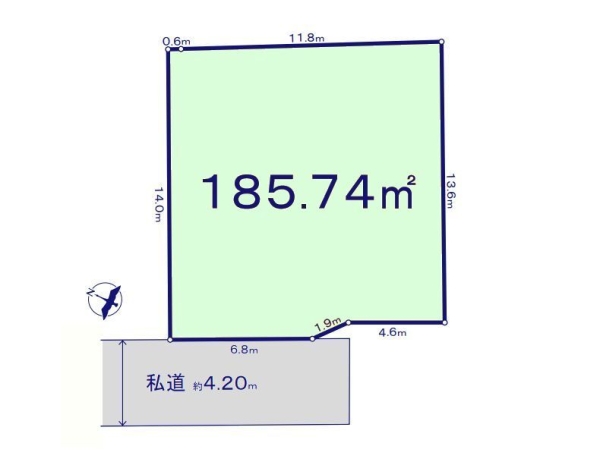 大和市上草柳9丁目　売地　全4区画　C区画