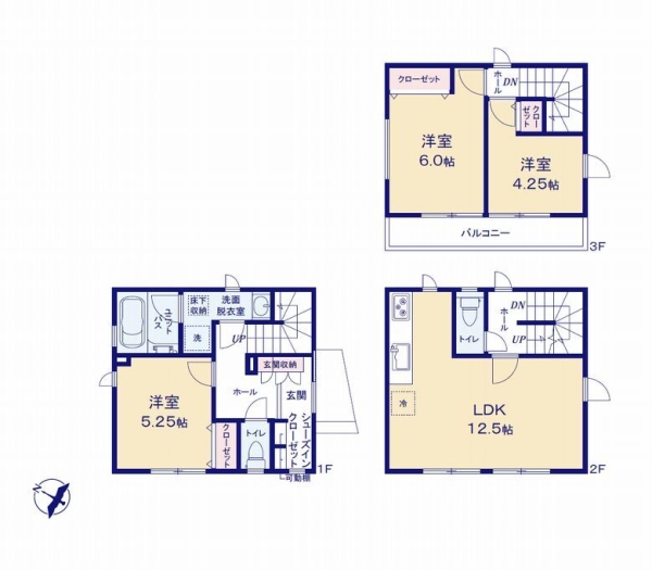 座間市相武台4丁目3期　新築分譲住宅　2号棟